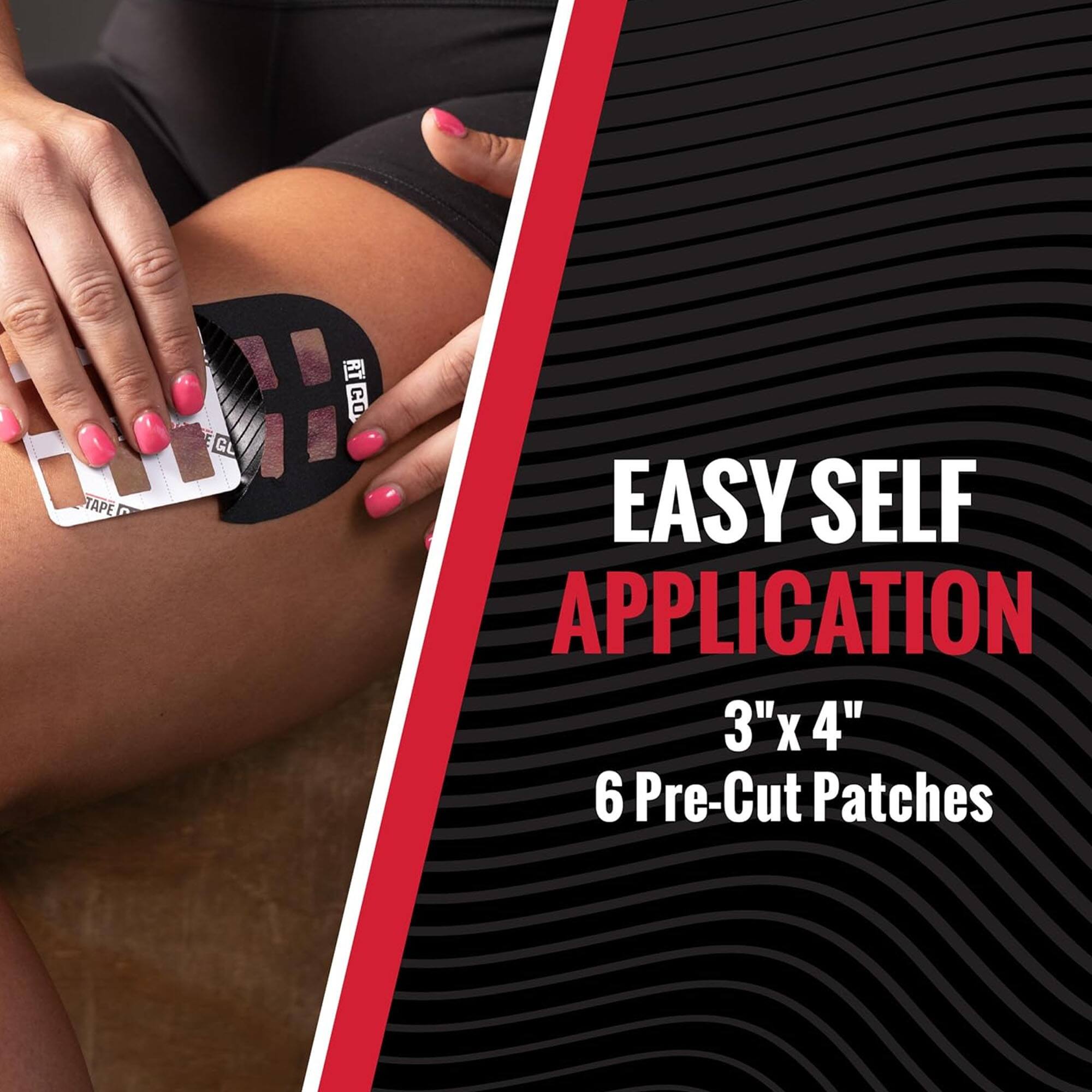 EASY SELF APPLICATION  
3" x 4"  
6 Pre-Cut Patches