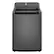 Front. LG - 5.0 Cu. Ft. High-Efficiency Top Load Washer with 6Motion Technology - Middle Black.
