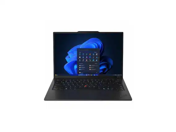 Front. Lenovo - Lenovo ThinkPad X1 Carbon Gen 13 Aura Edition 21NS0163US 14" Copilot+ PC Ultrabook - 2.8K - 120 Hz - Intel Core Ultra 7 - Black Paint.