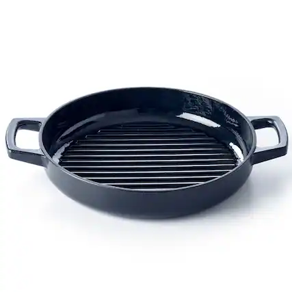 Front. Alva - Alva Nori Cast Iron Grill Pan, 11" - Black.