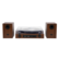 Alt View 4. Victrola - Victrola Harmony Bluetooth Turntable System with Speakers - Walnut.