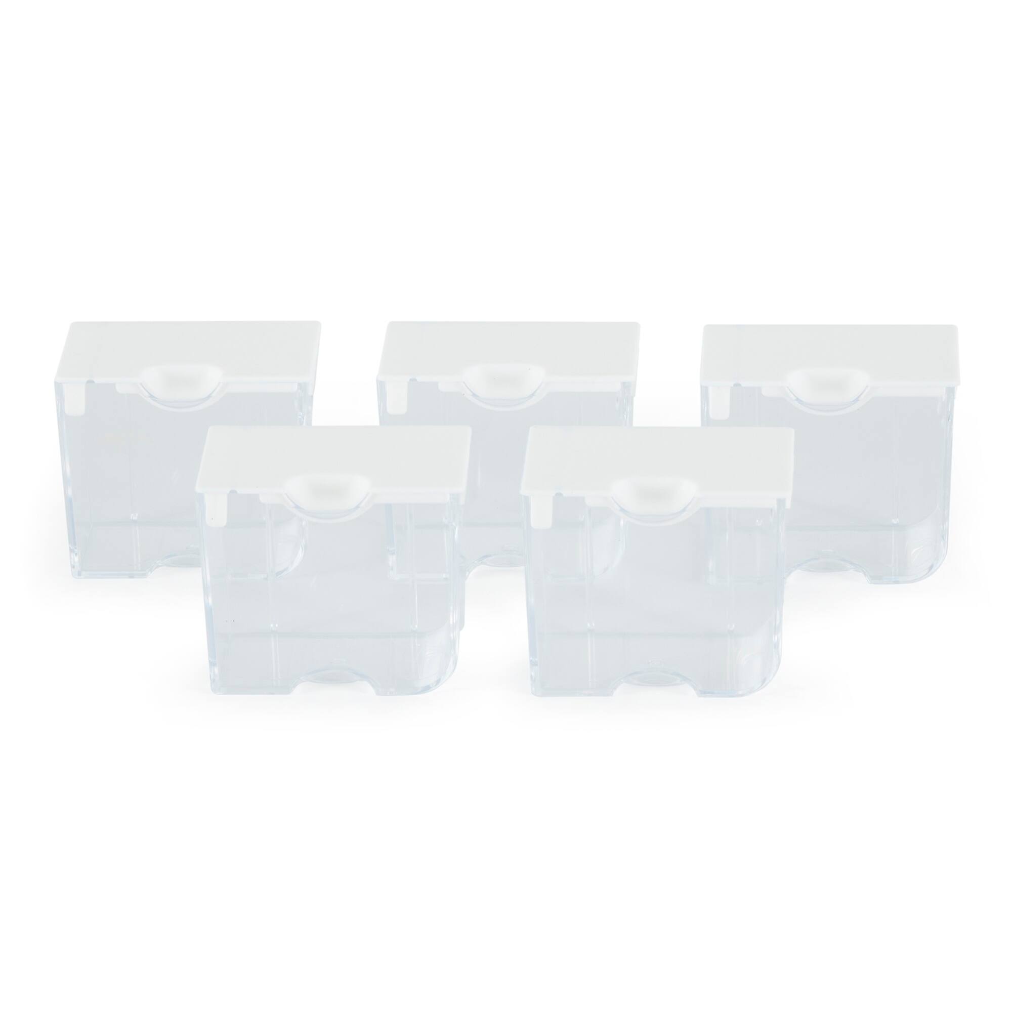Front. Bead Storage Solutions - Elizabeth Ward Bead Storage Solutions 5 Piece Craft Supplies Containers, Medium.