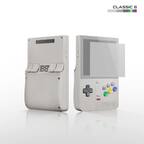 Front. Retroid Pocket - Classic Handheld Game Console - 3.92" Touchscreen, 6GB RAM, 128GB Storage, Includes Screen Protector, Classic 6 - Classic 6 Button.