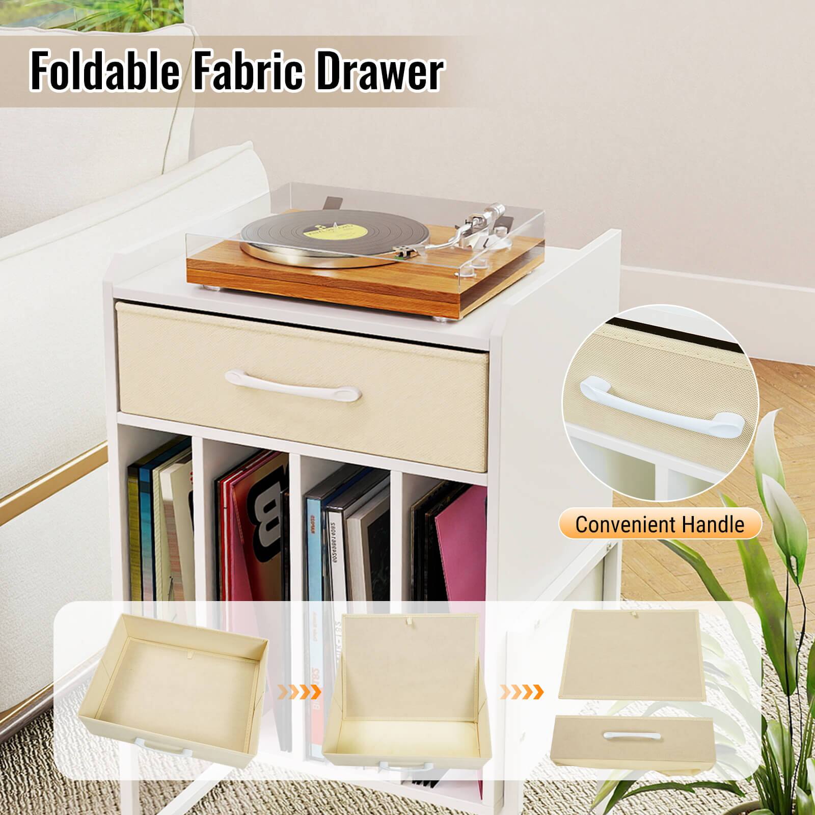 Foldable Fabric Drawer  
Convenient Handle