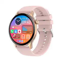 SKRAN - Smart Watch with HD Screen - Bluetooth Call Music Wristband Blood Oxygen Blood Pressure Sports Tracker,Fitness Tracking - Pink - (2026)