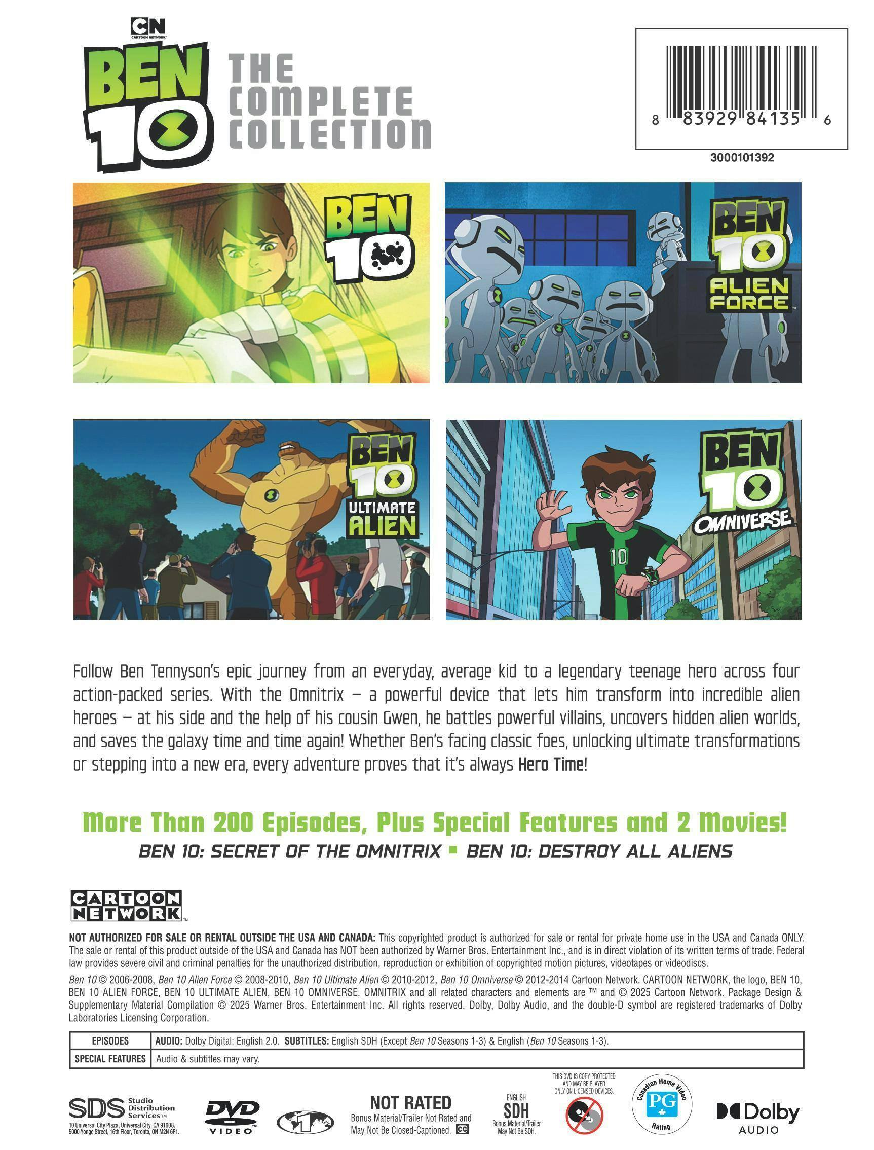Back. Ben 10 Classic: The Complete Collection [DVD].