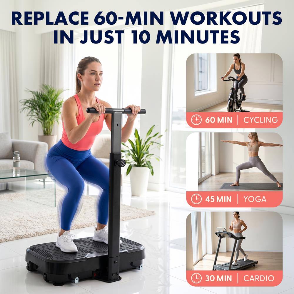 REPLACE 60-MIN WORKOUTS IN JUST 10 MINUTES

60 MIN | CYCLING

45 MIN | YOGA

30 MIN | CARDIO