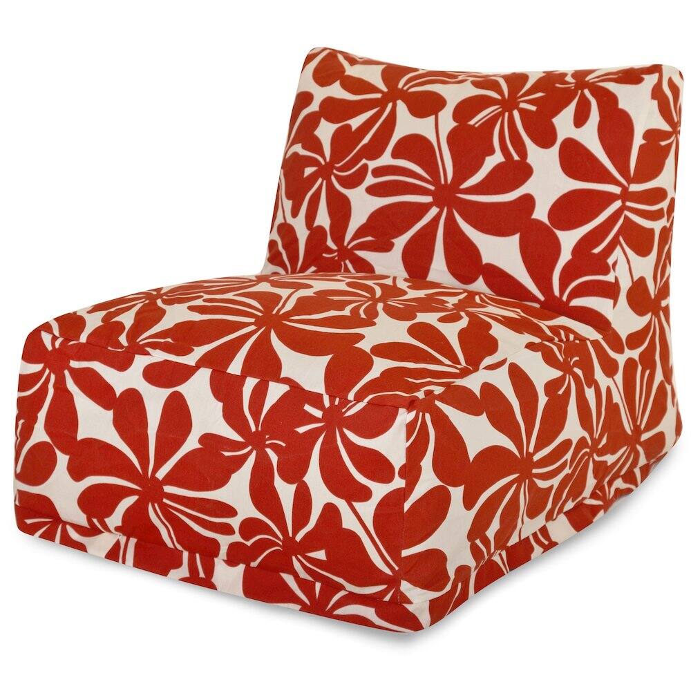 Front. Majestic Home - Chair Lounger Plantation Red - Red.