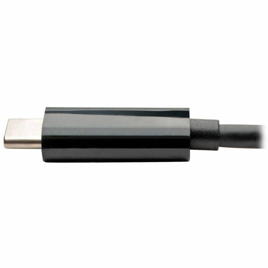 Alt View 1. Tripp Lite - Eaton Tripp Lite Series USB-C to Gigabit Network Adapter with 60W USB-C PD Charging - Thunderbolt 3, Black - USB 3.1 - Black.