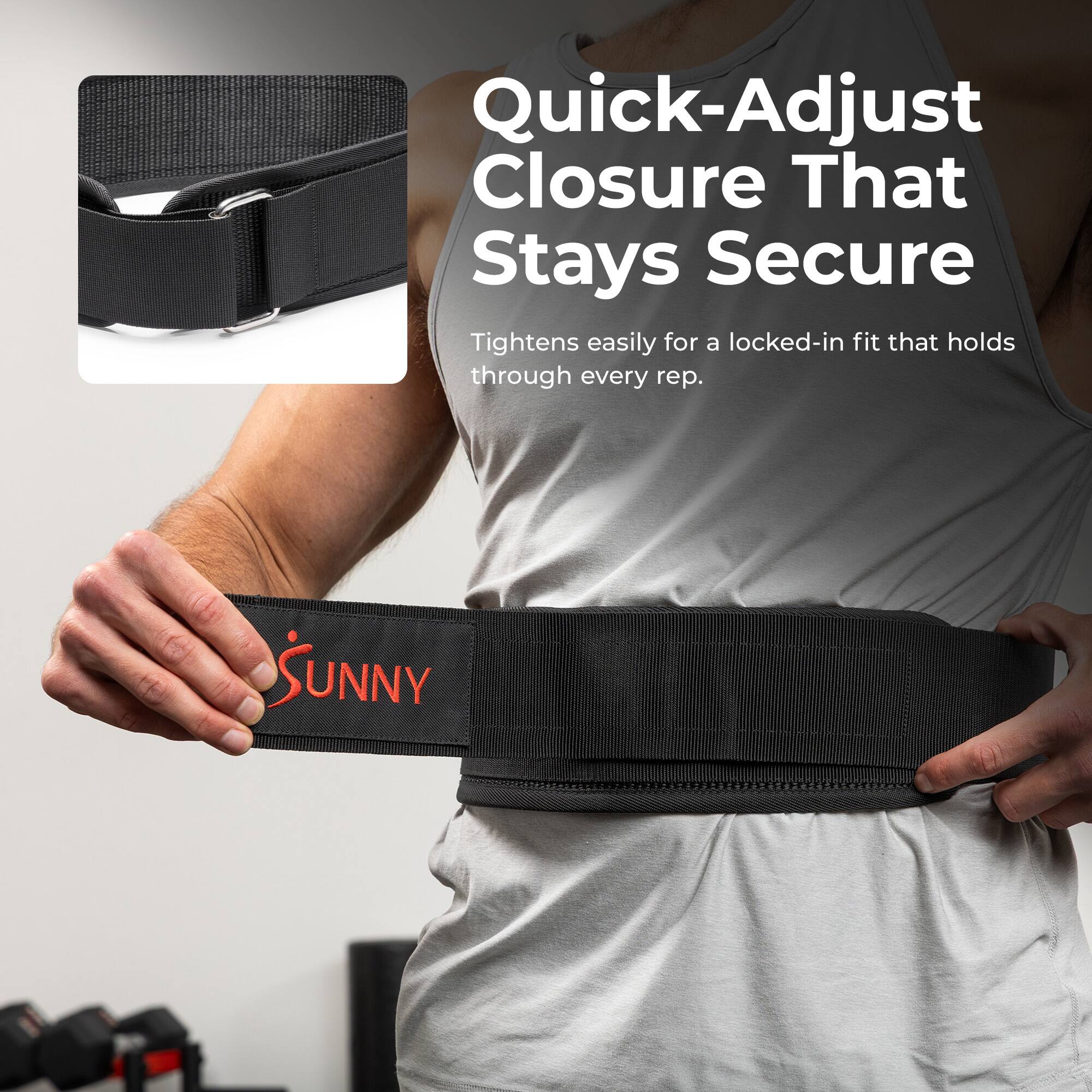 Quick-Adjust Closure That Stays Secure  
Tightens easily for a locked-in fit that holds through every rep.  
SUNNY