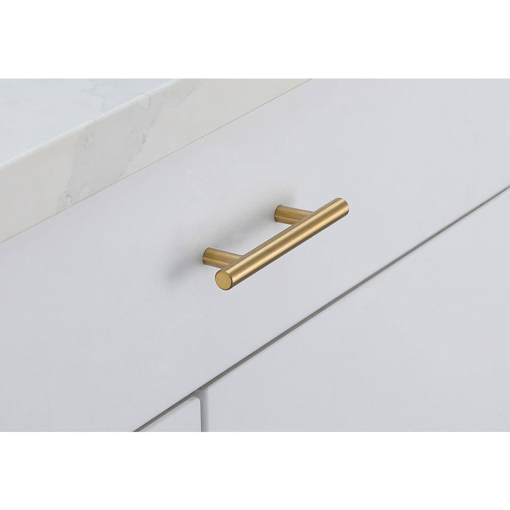 Alt View 1. Elegant Decor - Quinn 3" Center to Center Brass Bar Pull Multipack (set of 10) - Brass.