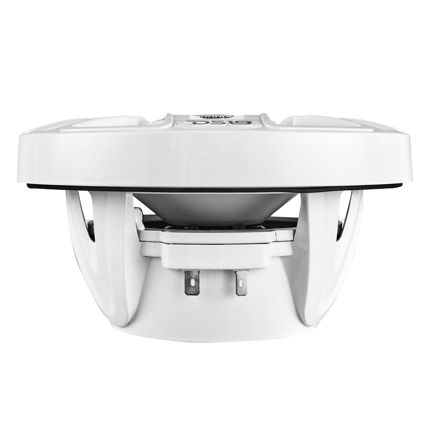 Alt View 3. DS18 Audio - NXL-IQ 8" 2-way Coaxial Speaker with Built-in Driver and Grille (Pair), 175W RMS 4-Ohm - White.