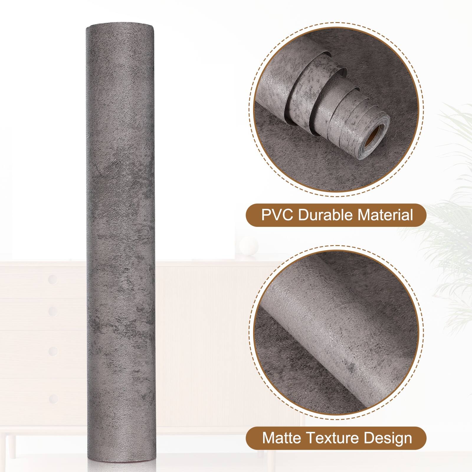 PVC Durable Material  
Matte Texture Design