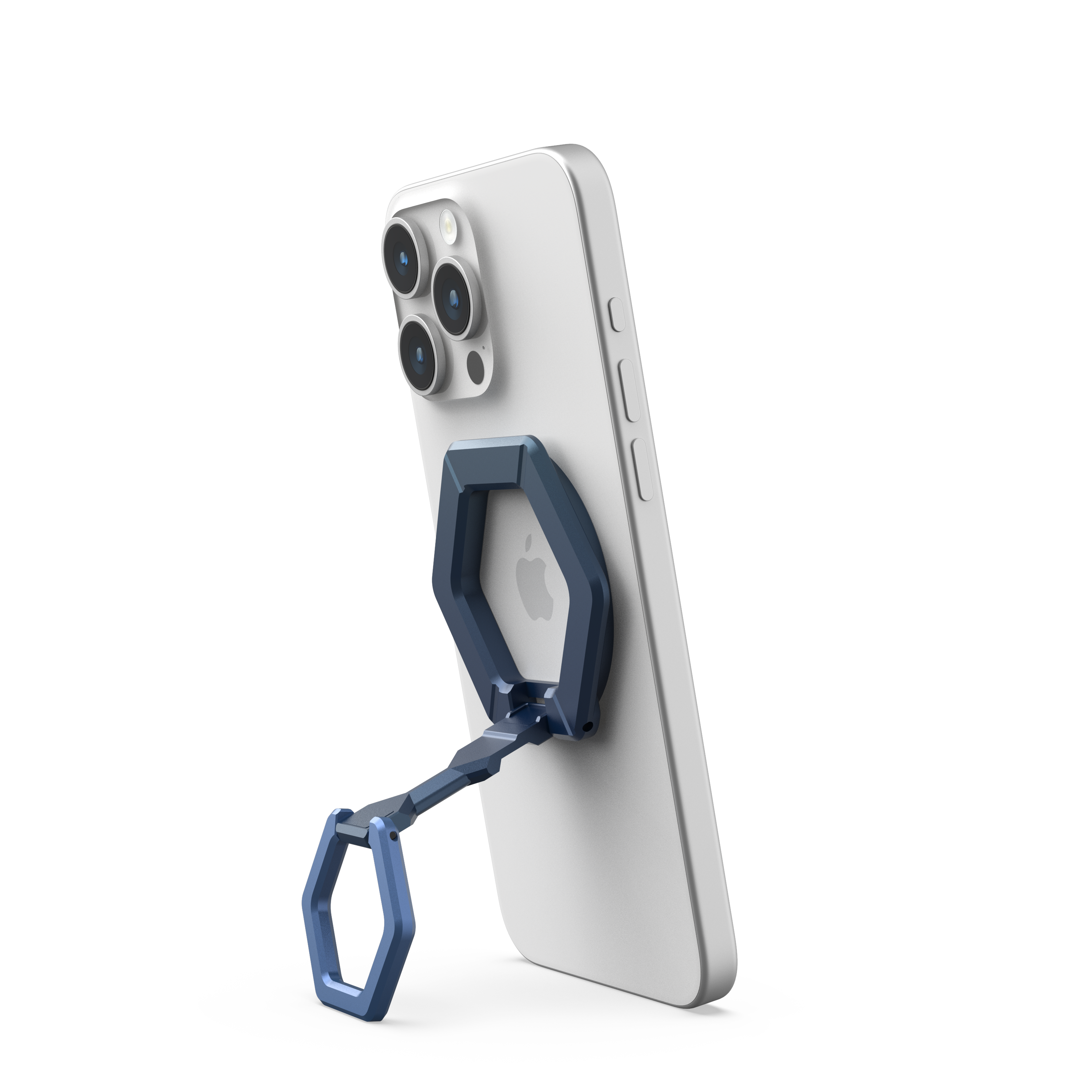 Left. UAG - Magnetic Ring Stand - Mallard/Bright Blue.