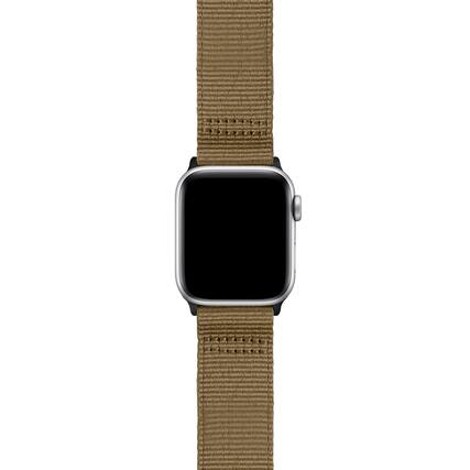 Front. StrapsCo - Pro Seatbelt Strap Nylon Watch Band For Apple Watch - 40mm/41mm/42mm (Medium-Long) - Camel.
