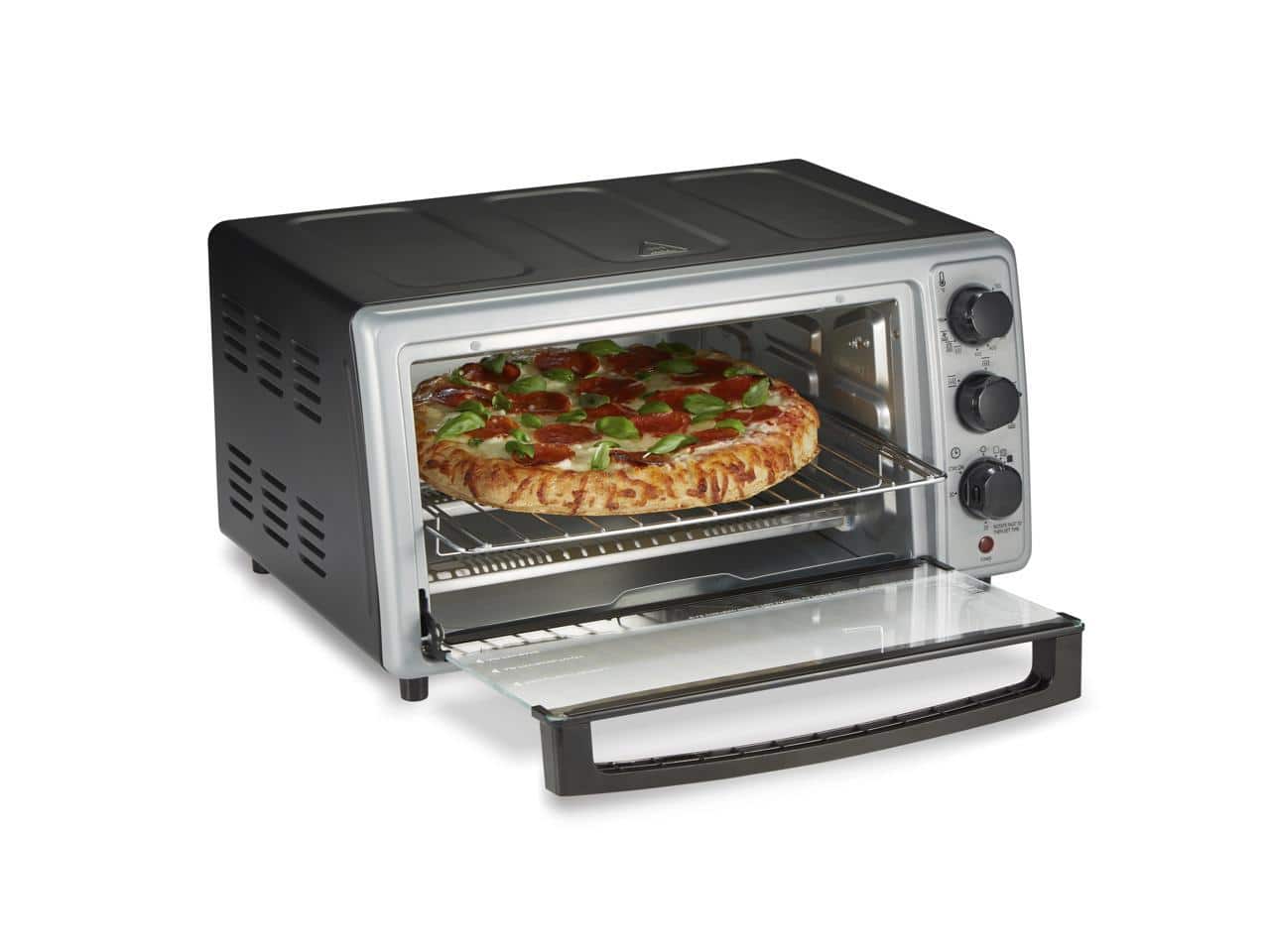 Proctor Silex - Simply-Crisp™ Air Fryer Toaster Oven - Black