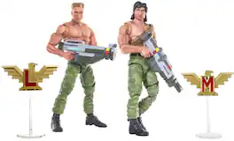 PopMarket - Contra - Arcade Edition Bill & Lance 1/12 Scale Signature Series Figure Set 2-Pack - COLLECTIBLES - Multicolor