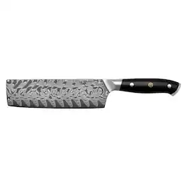 Henckels - Compass Damascus 6.5-inch Nakiri Knife - Black