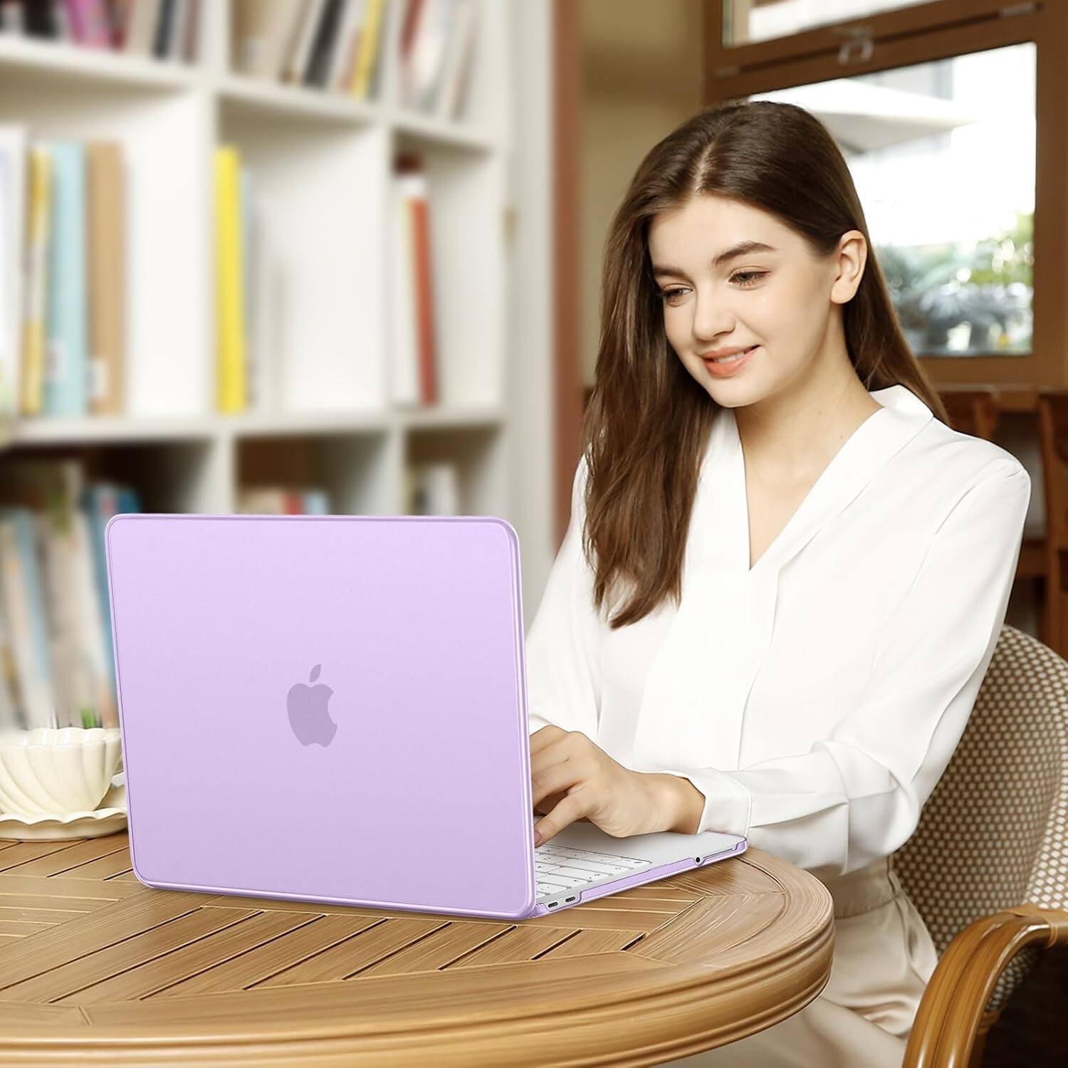 Alt View 4. mosiso - Protective Hard Shell Case for MacBook Neo 13 inch Model A3404 (2026) - Purple.