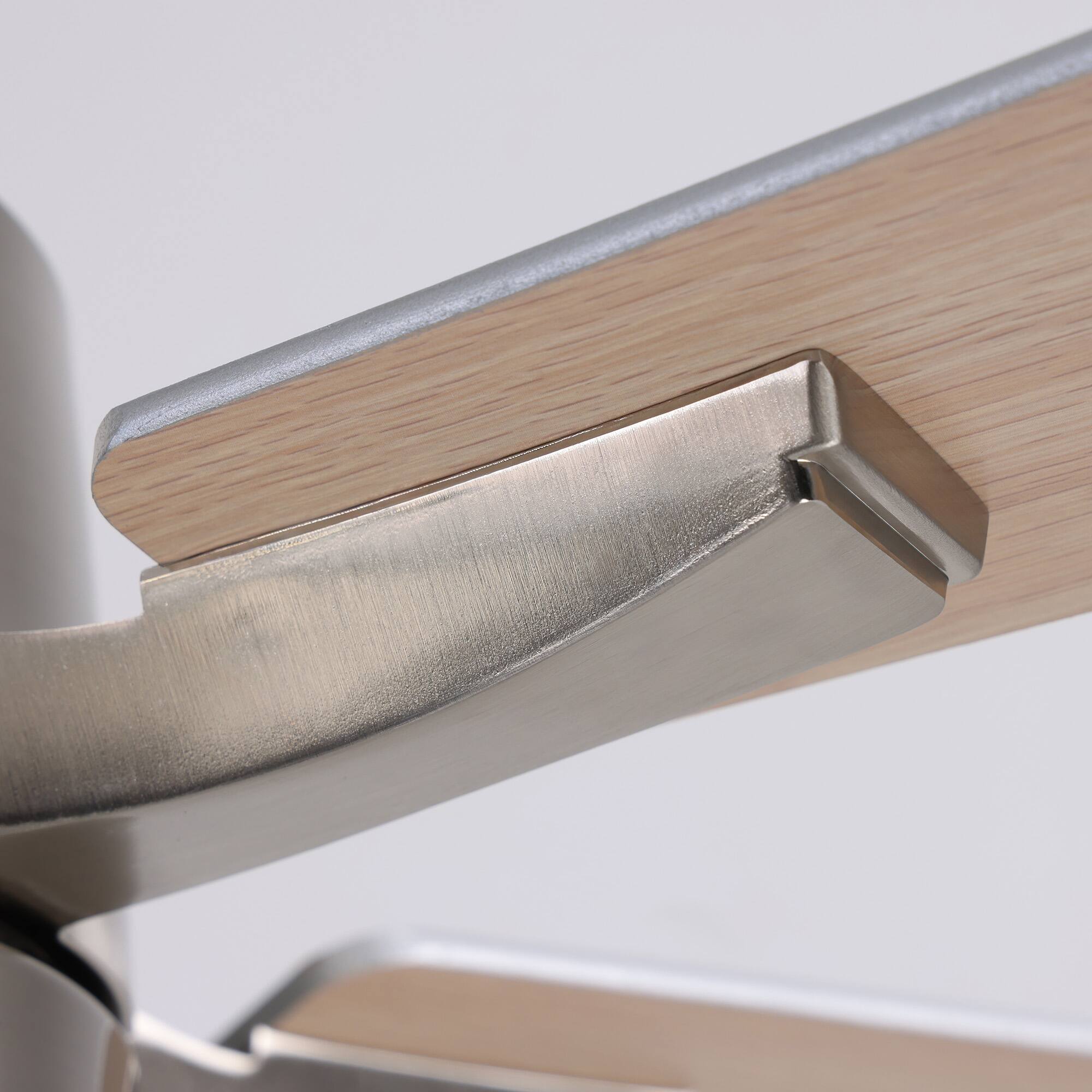 Alt View 8. Siljoy - 42" Modern Low Profile Ceiling Fan with Light and APP/Remote,DC Reversible Motor ,Dimmable LED for Bedroom/Living Room - Nickel.