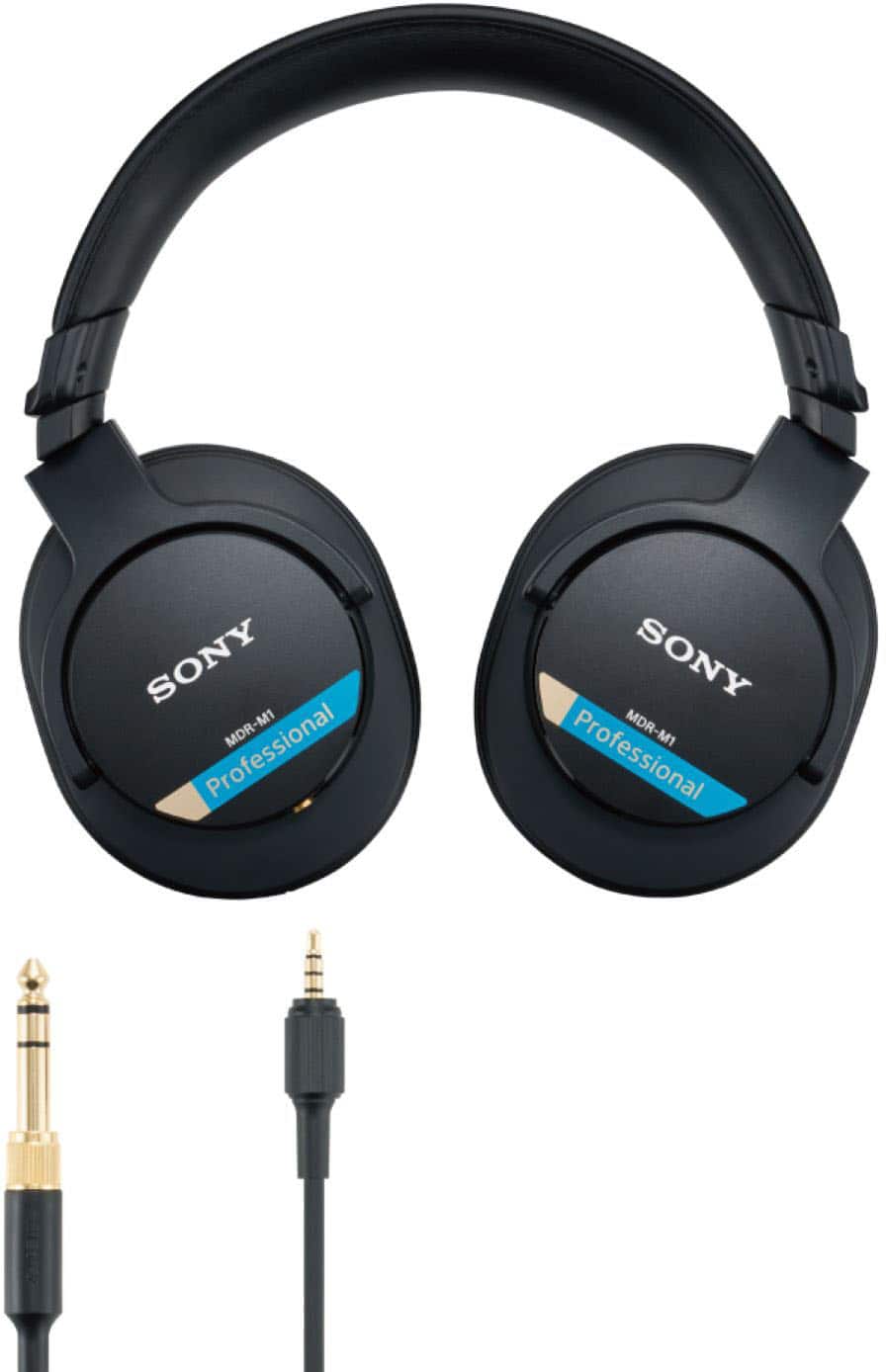 Sony - Professional Reference Closed Monitor Headphones - Black - Front_Zoom