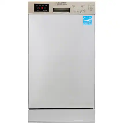EQUATOR
ADVANCED DISHWASHER & DISH DRYER
Program: 117
Start / Pause
Wash
Rinse
Dry
End
Energy Star
Features:
- Power Button
- Rinse Aid
- Sanitize
- Dry
- Extra Dry
- Eco
- Half Load
- Delay Start
- Child Lock
Rinse Assist:
- R1: Rinse Assist
- R2: Rinse Assist
- R3: Rinse Assist
Rinse Assist:
- R1: Rinse Assist
- R2: Rinse Assist
- R3: Rinse Assist
- Energy Star