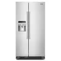 Maytag - 24.5 Cu. Ft. Side-by-Side Refrigerator - Fingerprint-Resistant Stainless Finish - Front_Zoom