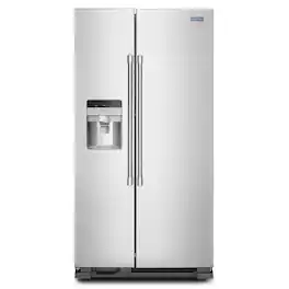 Maytag - 24.5 Cu. Ft. Side-by-Side Refrigerator - Fingerprint-Resistant Stainless Finish
