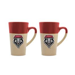 The Fanatic Group - New Mexico Lobos 16oz. Two-Pack Ceramic Mug Set - Red