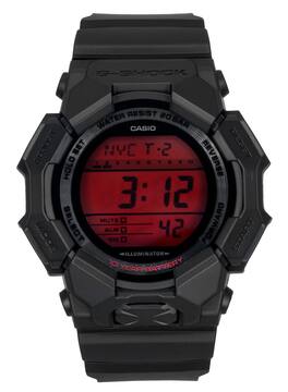 Casio - G-Shock Digital Plastic Strap Quartz GD-010BBR-1 200M Men's Watch - Red