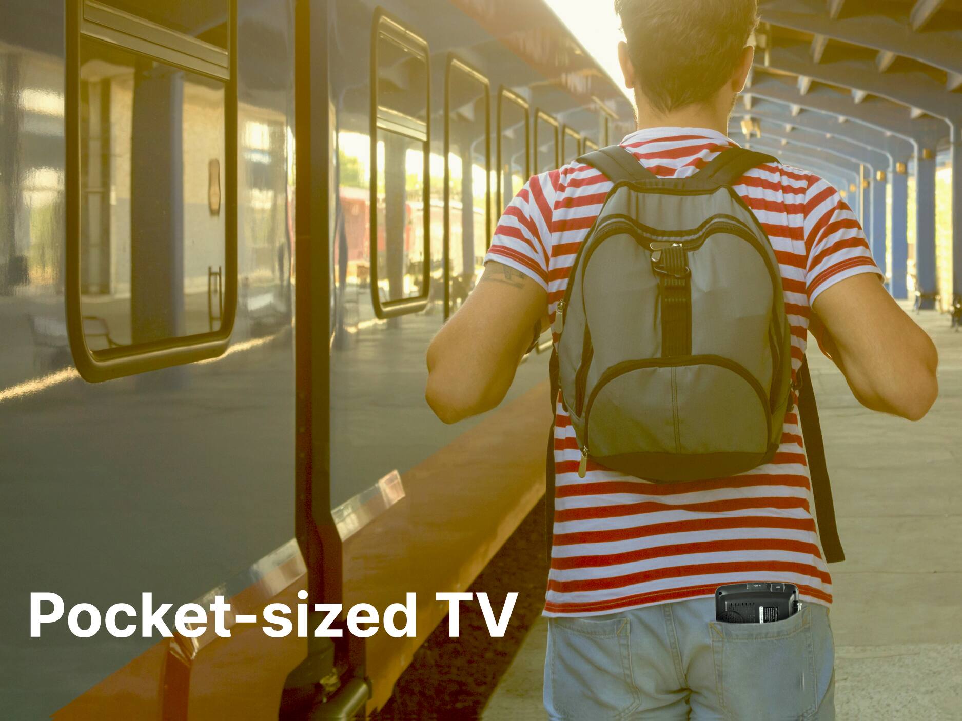 Alt View 4. Emerson - Emerson ET-7000 7" Portable TV with Multimedia Player.