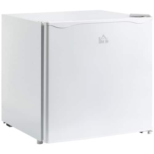 Akoasm - 1.1 Cu.Ft Mini Freezer Countertop, Compact Upright Freezer with Removable Shelves, Reversible Door - White