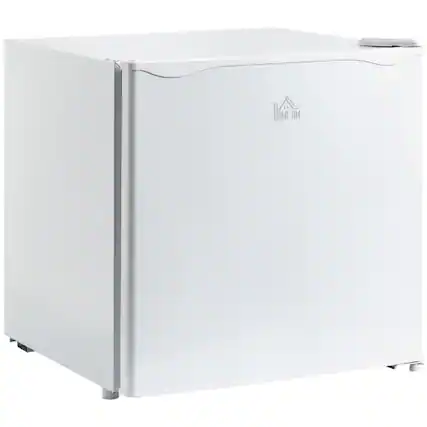 Front. Akoasm - White 1.1 Cu.Ft Mini Freezer Countertop, Compact Upright Freezer with Removable Shelves, Reversible Door - White.