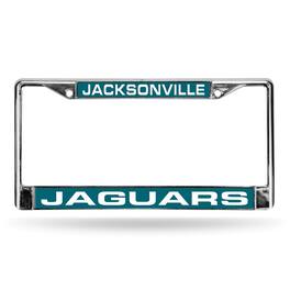 Rico Industries - Jacksonville Football Jaguars Chrome Metal License Plate Frame Holder - Multi