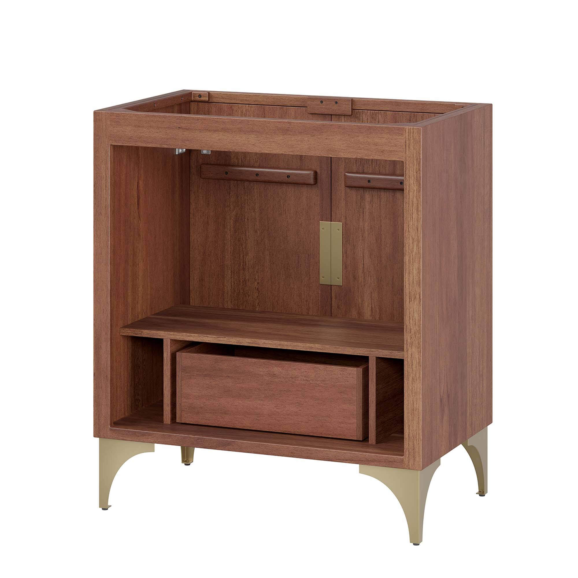 Alt View 2. Modway - Daylight Bathroom Cabinet Basin Not Included by Modway - Walnut.