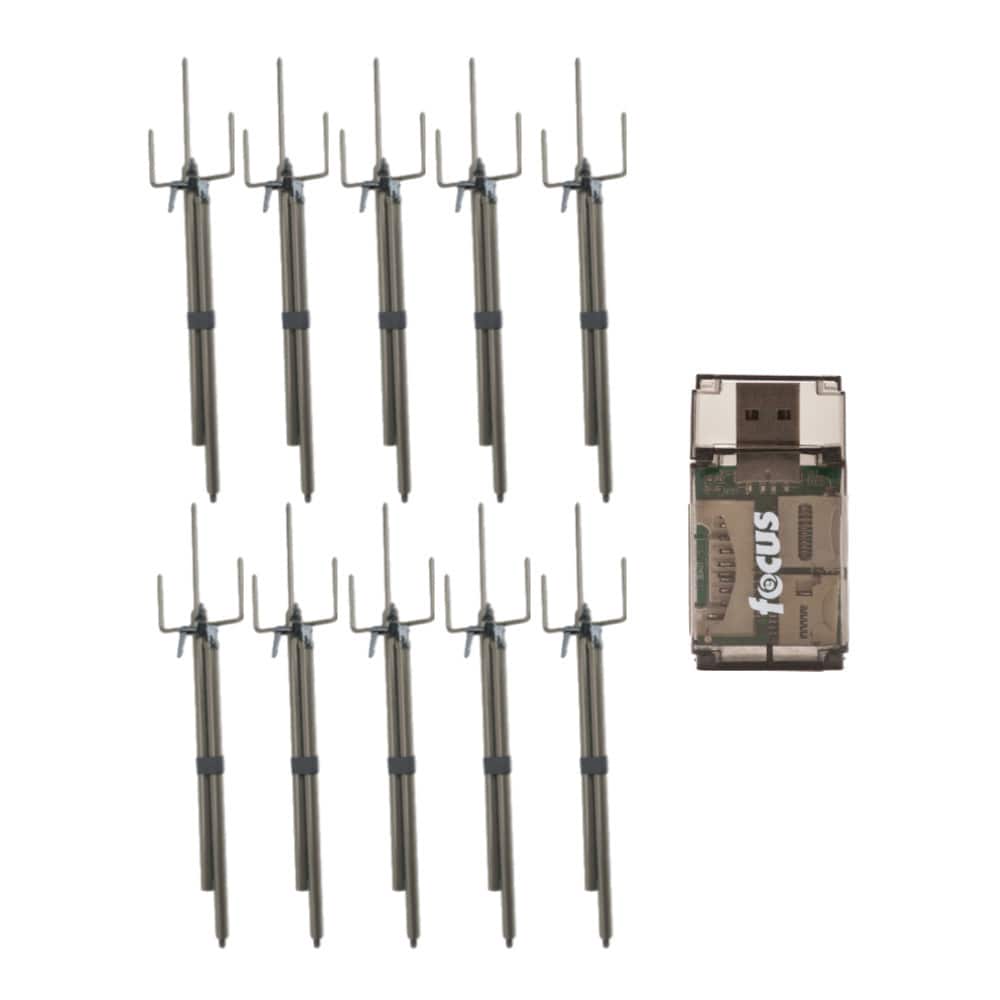 Stealth Cam - Universal Trail Camera Mount Stick (10-Pack) with Card Reader