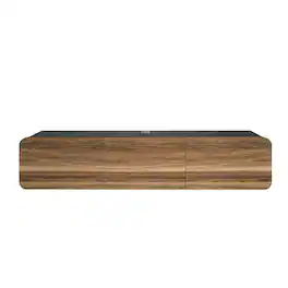 Atelier Mobili - Floating TV Stand Wall Mounte for up to 80 inch TV and Under TV Cabinet (Walnut) - Brown