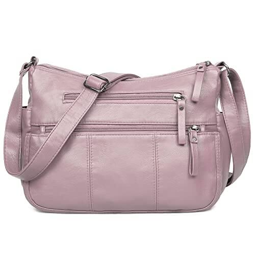 Vulpecula Spade - Purses for Women Soft PU Leather Shoulder Bag Ladies Crossbody Purse and handbags Lightweight Pocketbook - Pink-11.8"