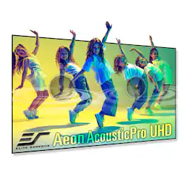 Elite Screens - Aeon Acoustic Pro 165" Home Theater Fixed Projector Screen - Black