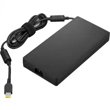 Front. Lenovo - Lenovo AC Adapter - 300 W - 120 V AC, 230 V AC Input - Black - Black.