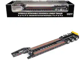 Diecast Masters - Trail King TK120 Hydraulic Detachable Gooseneck Lowboy Trailer (Regular Version) "Transport Series" 1/50 Diecast - Black