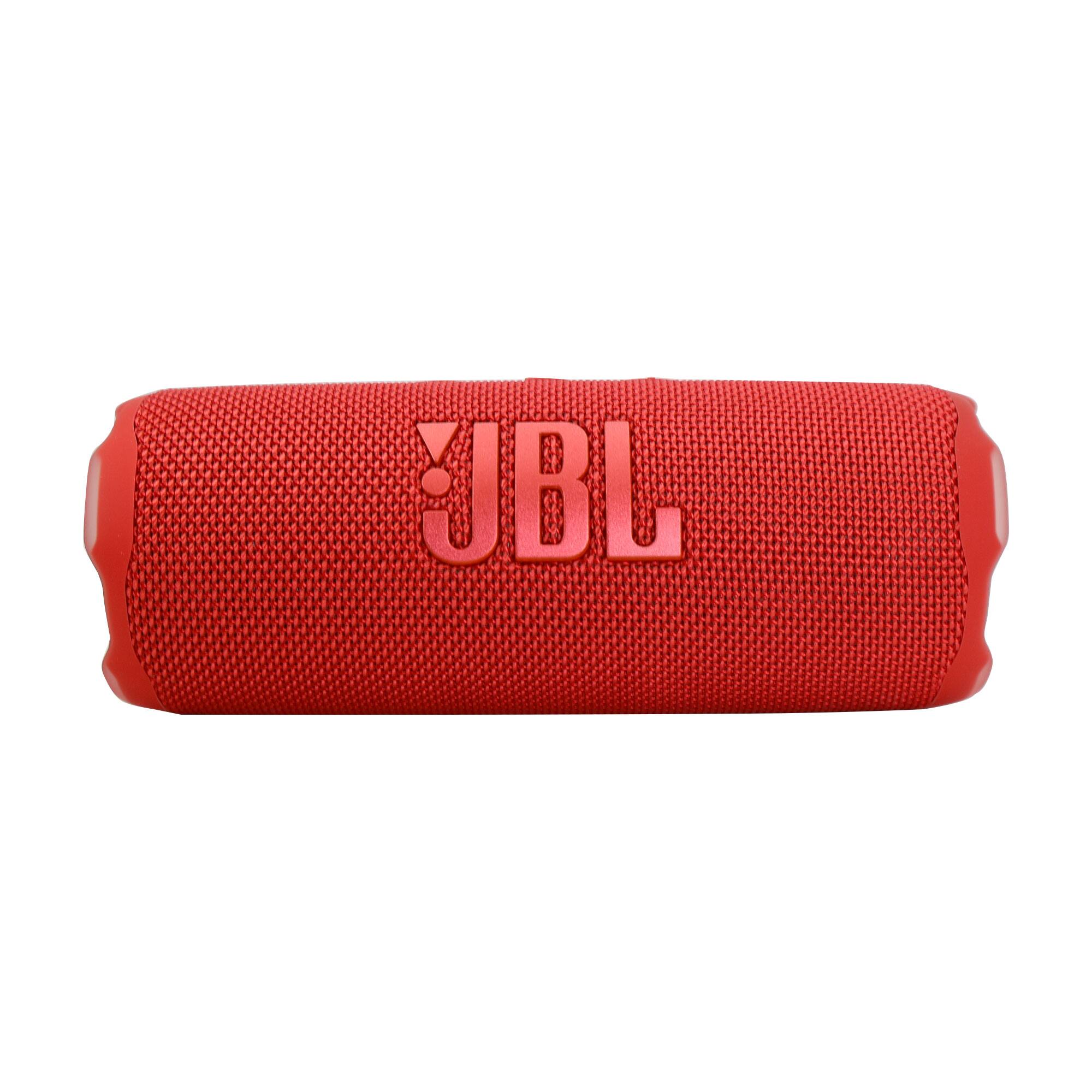 Left. JBL - 2x JBL Flip 7 Portable Waterproof Bluetooth Speaker (Red) - Red.