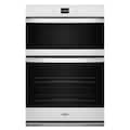 Whirlpool - 30 inch 6.4 Total Cu. Ft. Combo Wall Oven with Air Fry When Connected - White