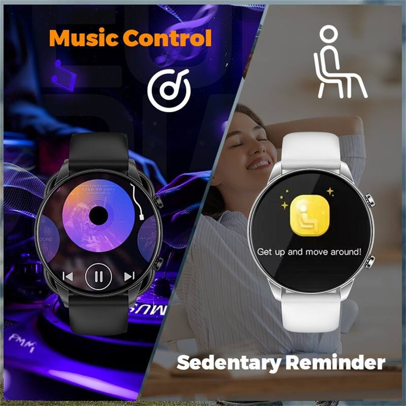Music Control  
Get up and move around!  

Sedentary Reminder