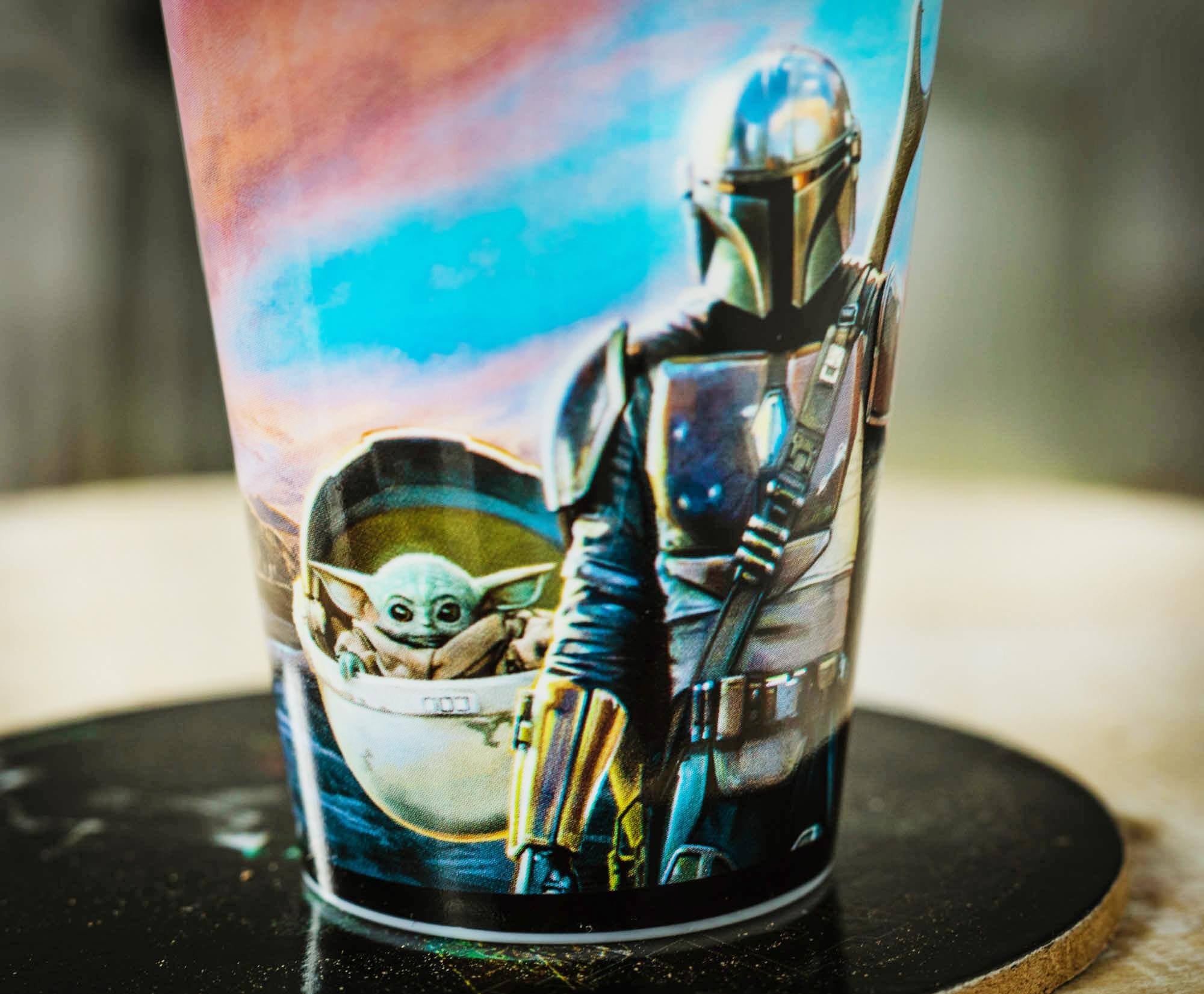 Alt View 3. Silver Buffalo - Star Wars: The Mandalorian 1.5-Ounce Plastic Mini Cups | Set of 4 - Black.