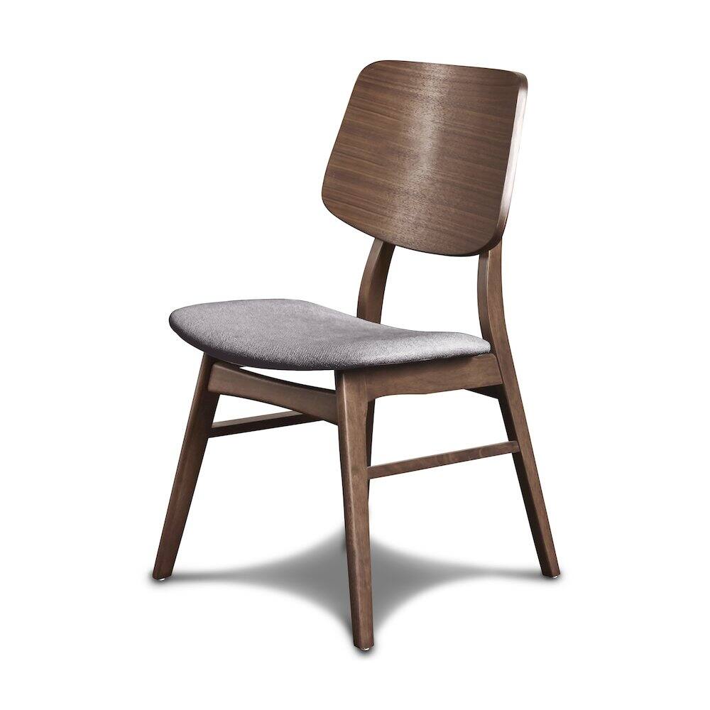 Alt View 4. New Classic Furniture - Oscar 3-Piece Wood Corner Table Set in Walnut/Dark Gray - Walnut/Dark Gray.