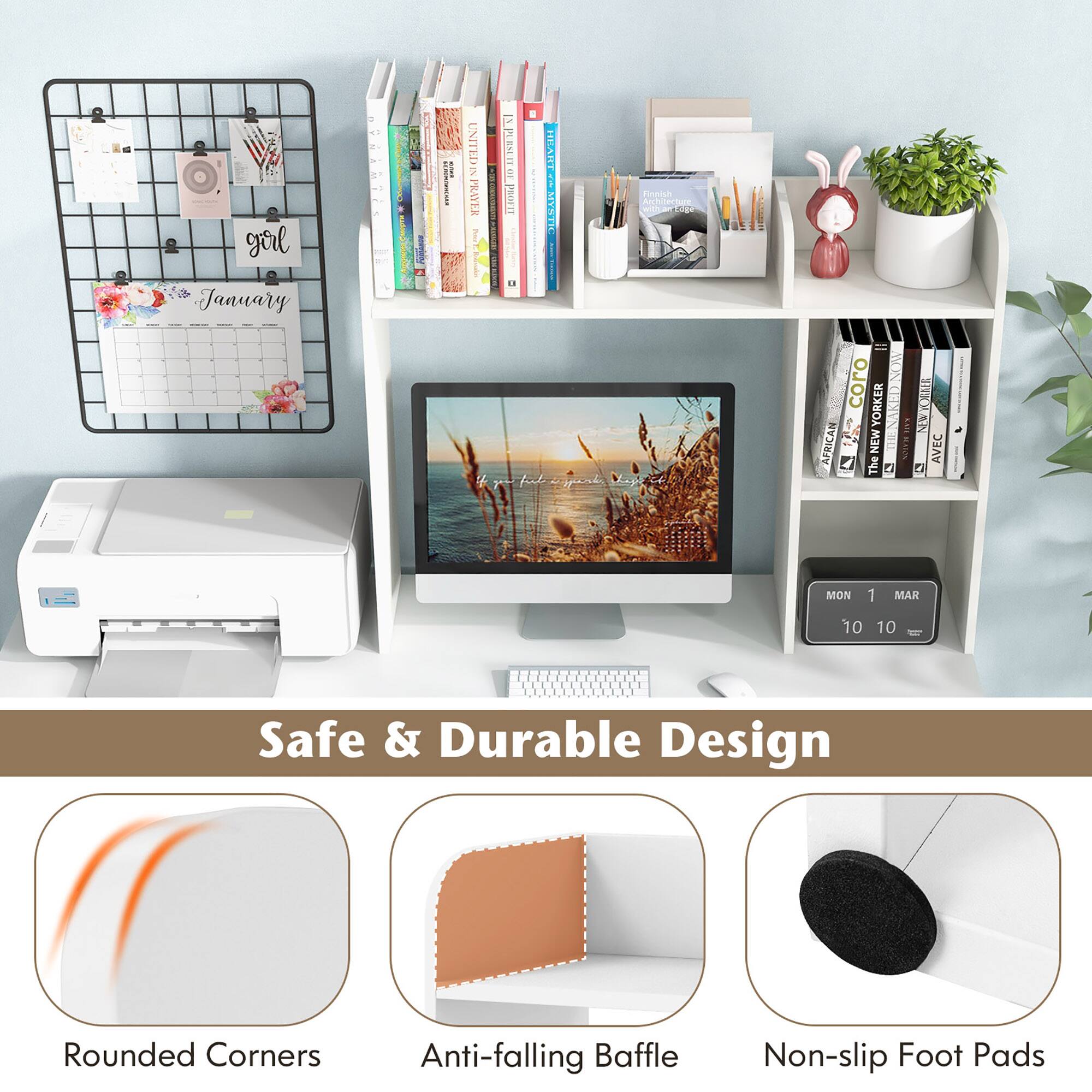 Safe & Durable Design Rounded Corners Anti-falling Baffle Non-slip Foot Pads