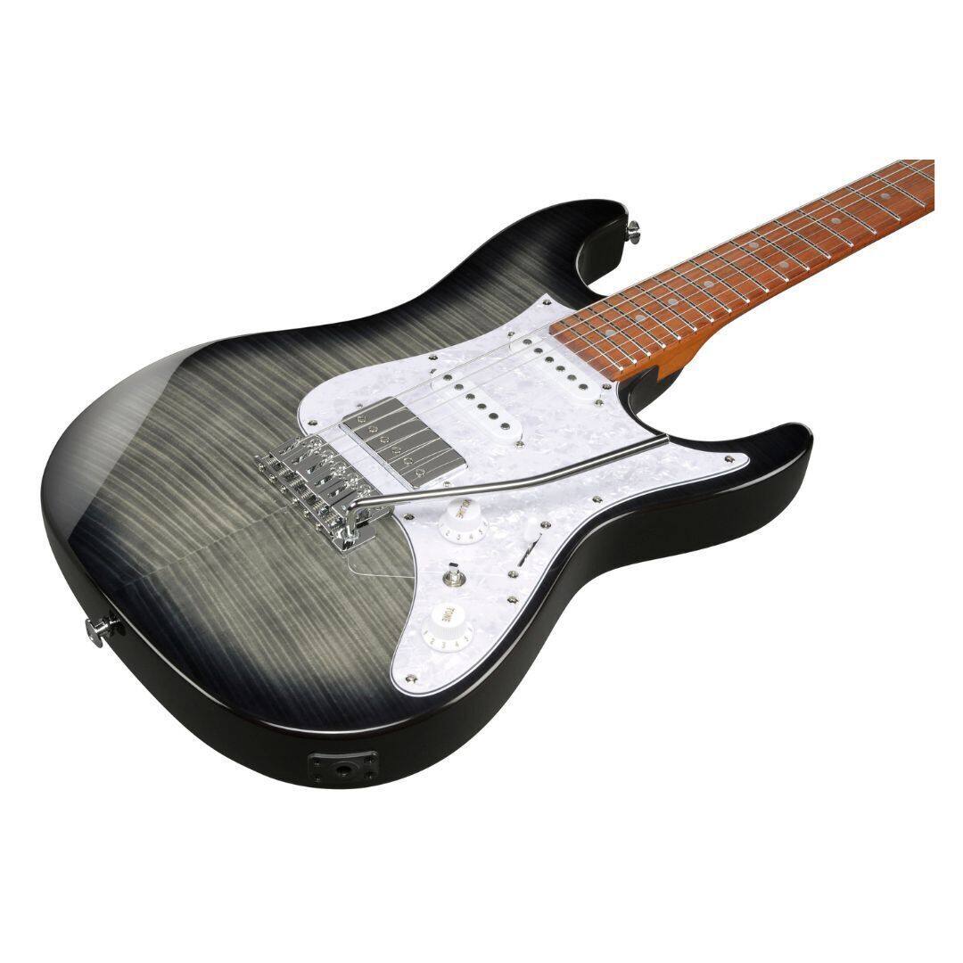 Left. Ibanez - Ibanez AZ Standard 6str Electric Guitar - Transparent Black Sunburst.