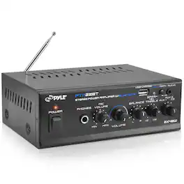 Pyle - Bluetooth Home Audio Amplifier - Black