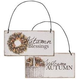 BreeBe - *Autumn Blessings Ornament 2 asstd - Multi
